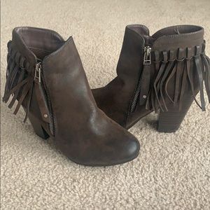 Breckelle Fringed Booties